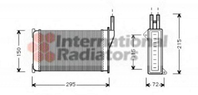 VAN WEZEL 18006098 -  Теплообменник, отопление салона